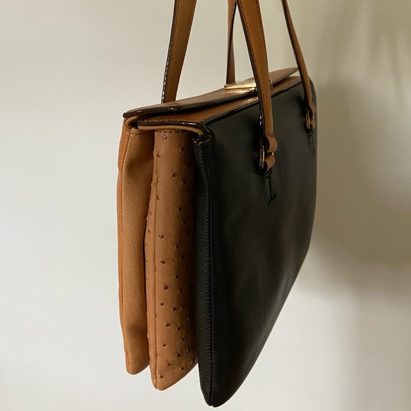 Isaac Mizrahi 3 compartments leather bag 🧡 - Picture 3 of 10